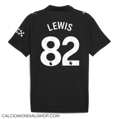 Maglie da calcio Manchester City Rico Lewis #82 Seconda Maglia 2025-26 Manica Corta Maglie da calcio Manchester City Rico Lewis #82 Seconda Maglia 2025-26 Manica Corta